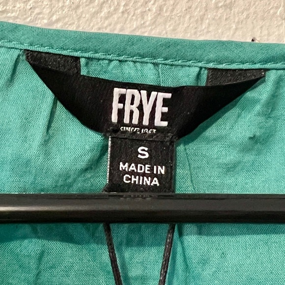 FRYE NWT Emerald Boho Crotchet Peasant Blouse - Small - Picture 7 of 10